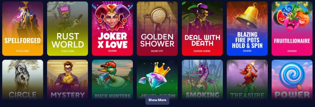 Voorbeeld van de affiliate-landingspagina van Carlospin Casino